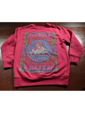 Pink Floyd Dark Side of the Moon Sweatshirt Youth M Kids Pink